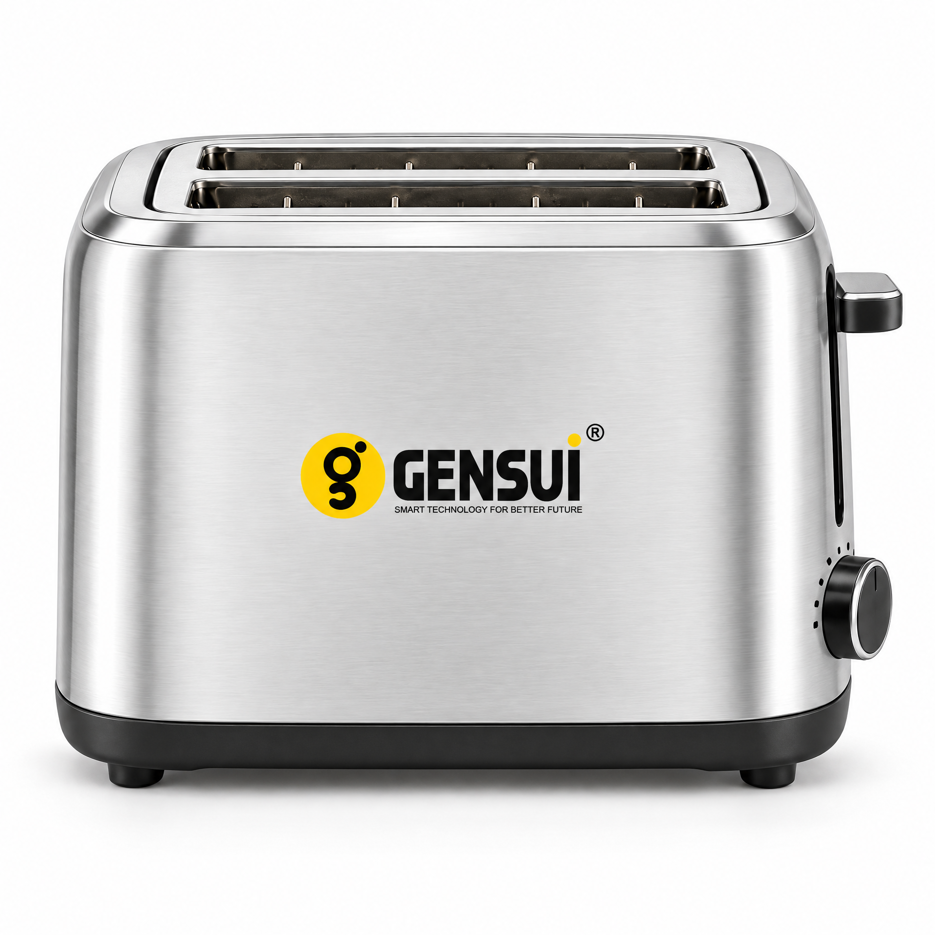 GENSUI CrispToast 2-Slice Pop-Up Toaster with 7 Browning Settings