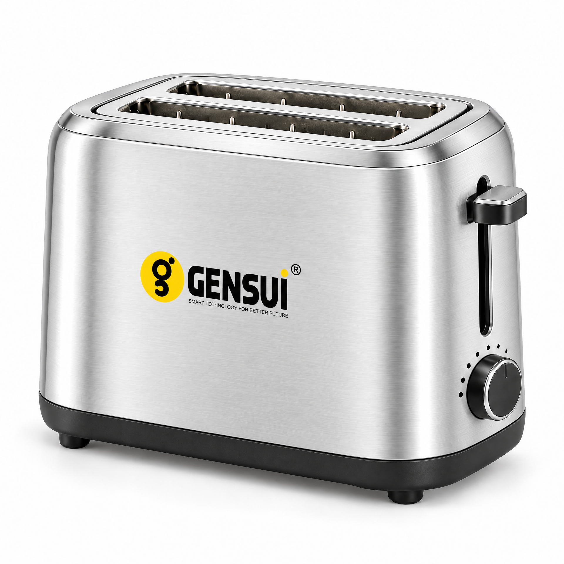 GENSUI CrispToast 2-Slice Pop-Up Toaster with 7 Browning Settings