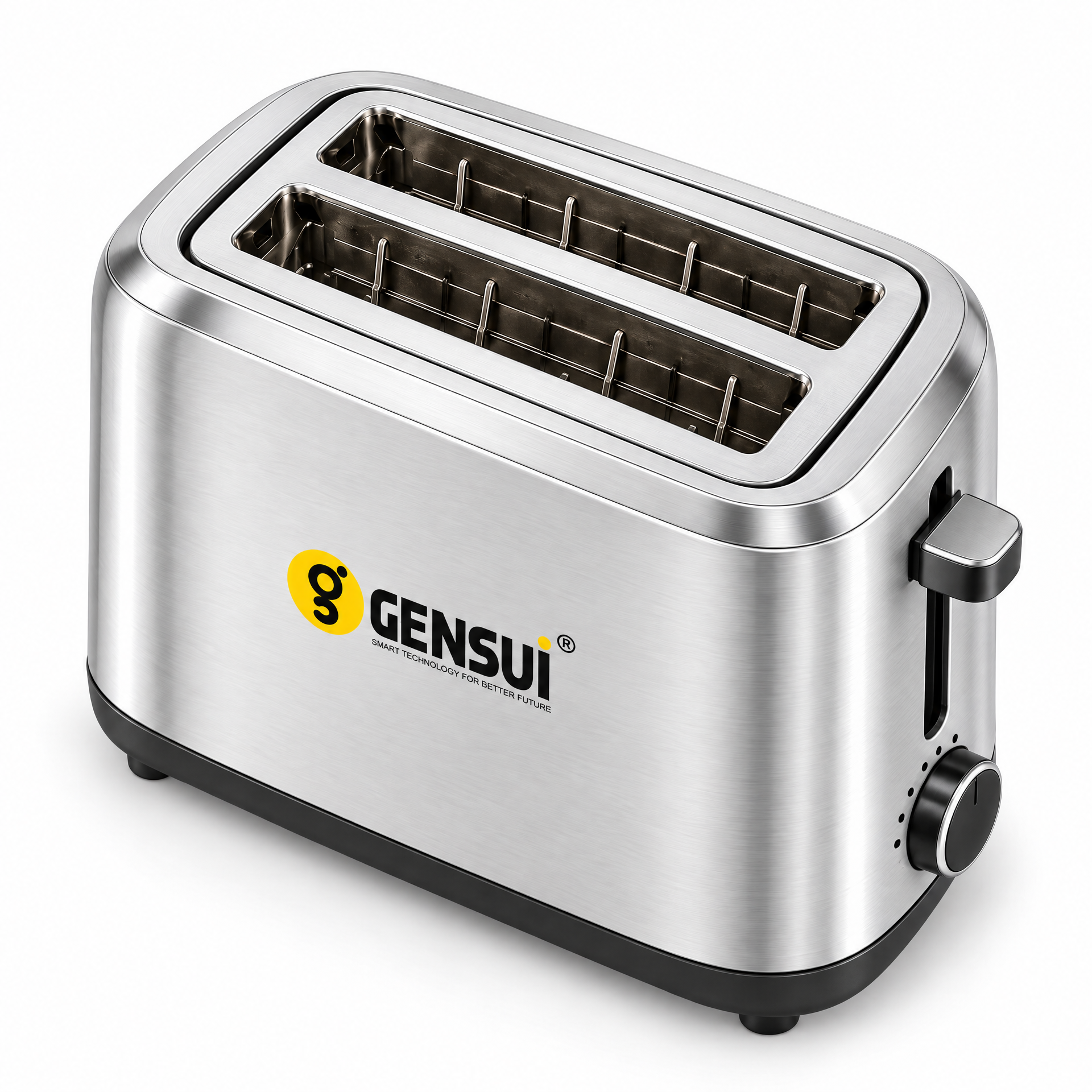 GENSUI CrispToast 2-Slice Pop-Up Toaster with 7 Browning Settings
