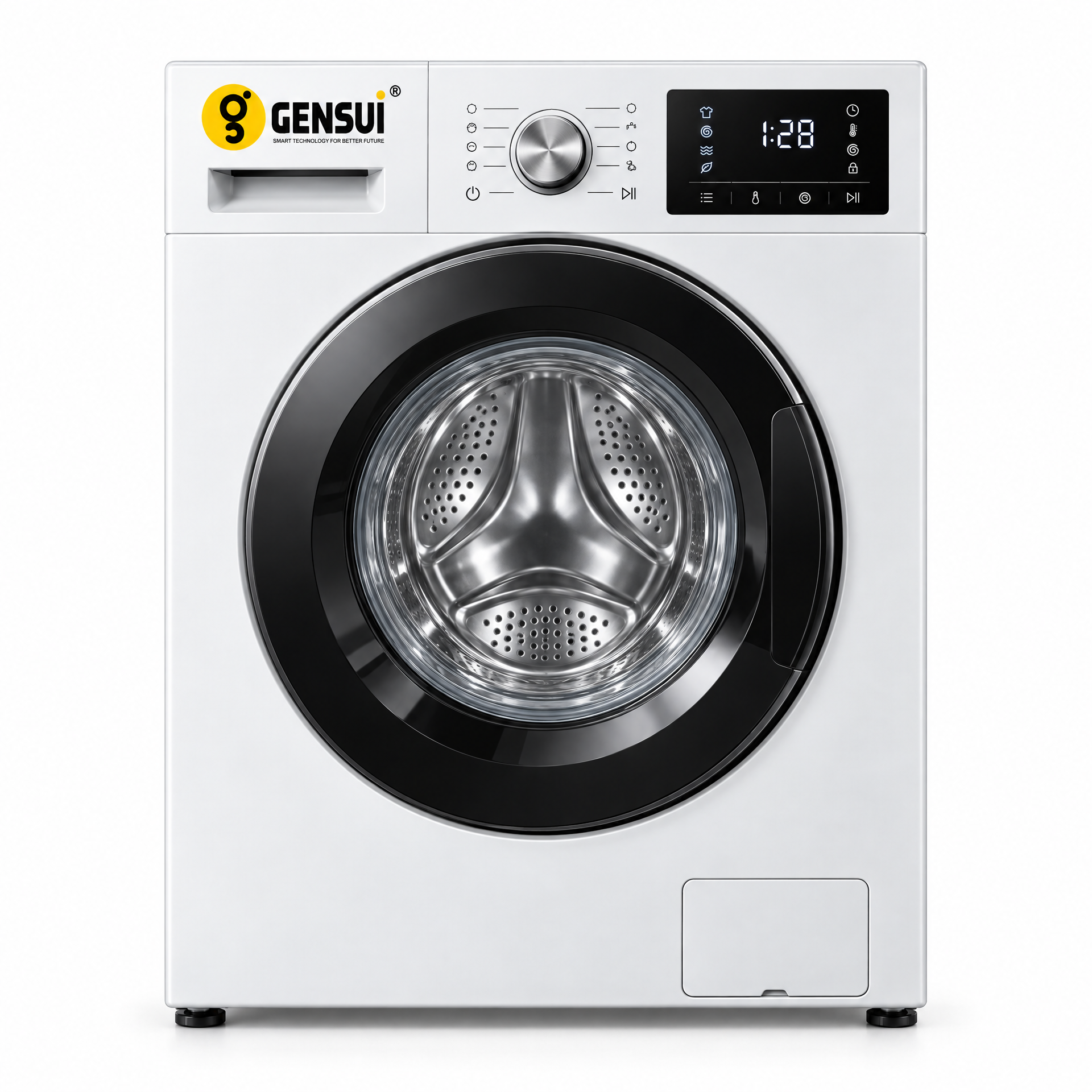 GENSUI DirectDrive 8.0 Kg 5-Star AI Front Load Washing Machine